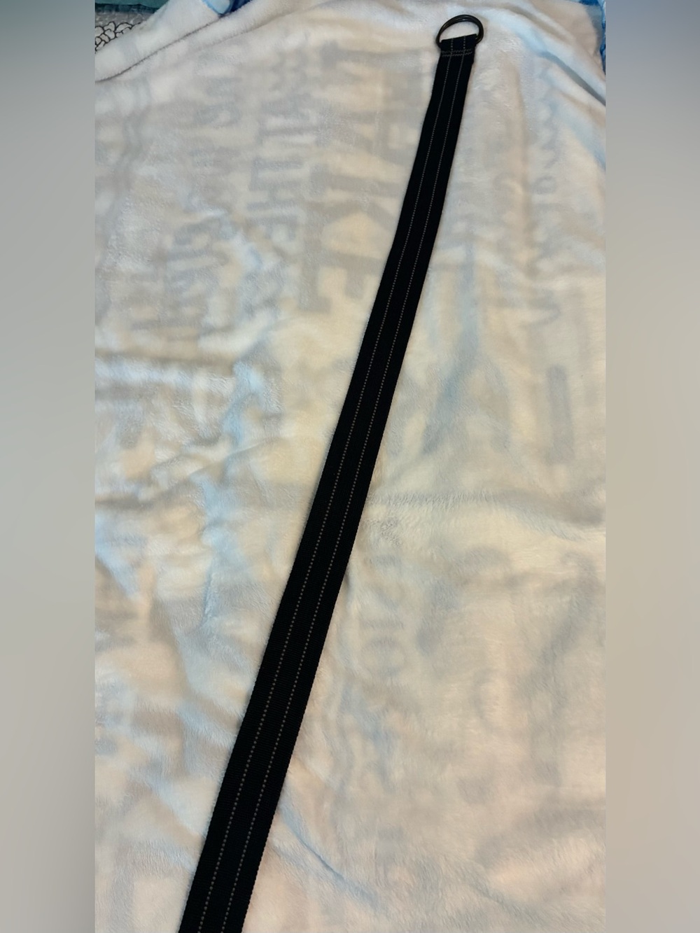 Men's Blue Fabric D-Ring Belt